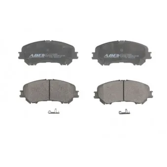 Jeu de 4 plaquettes de frein avant ABE C11102ABE