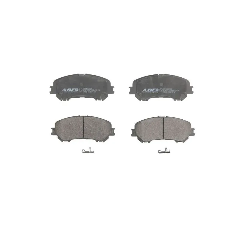 Jeu de 4 plaquettes de frein avant ABE C11102ABE