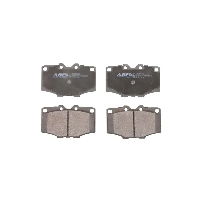 Jeu de 4 plaquettes de frein avant ABE C12036ABE