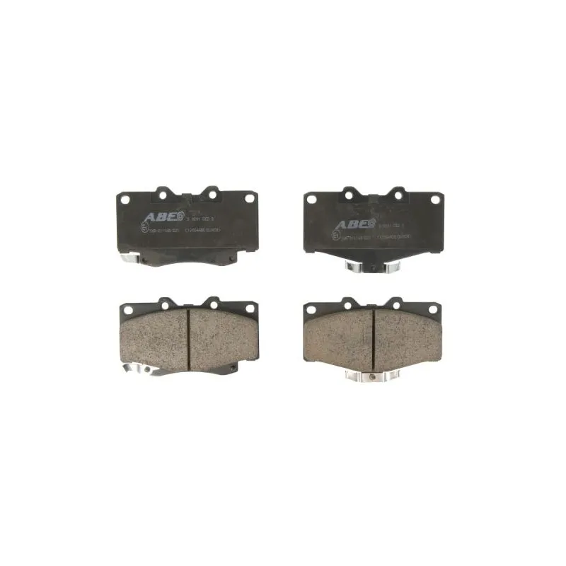Jeu de 4 plaquettes de frein avant ABE C12054ABE