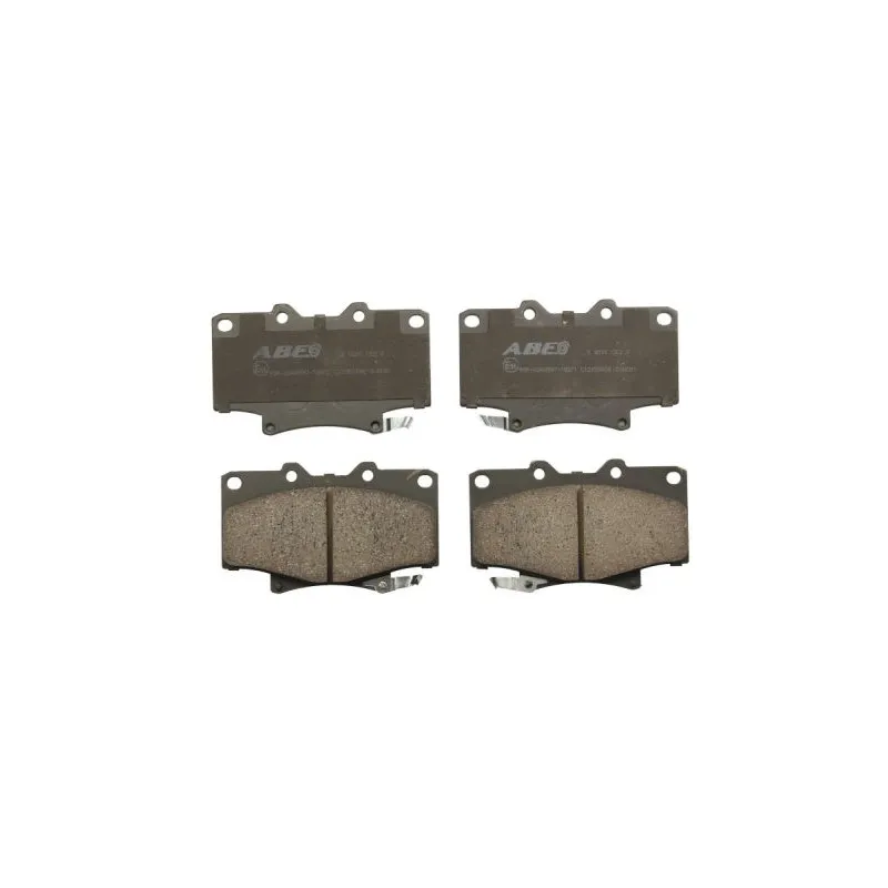 Jeu de 4 plaquettes de frein avant ABE C12055ABE