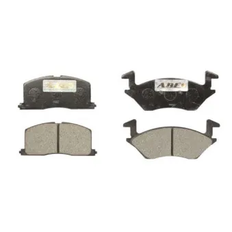 Jeu de 4 plaquettes de frein avant ABE C12057ABE