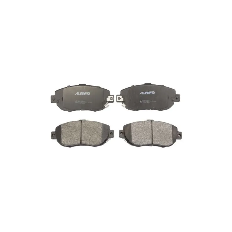 Jeu de 4 plaquettes de frein avant ABE C12072ABE
