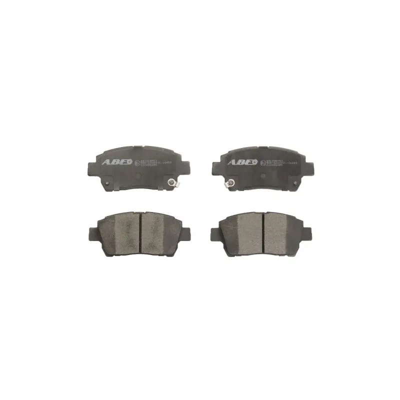 Jeu de 4 plaquettes de frein avant ABE C12086ABE