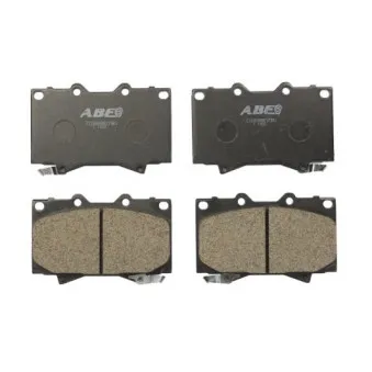 Jeu de 4 plaquettes de frein avant ABE C12088ABE