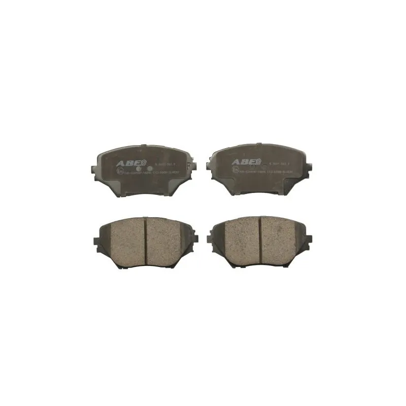 Jeu de 4 plaquettes de frein avant ABE C12100ABE