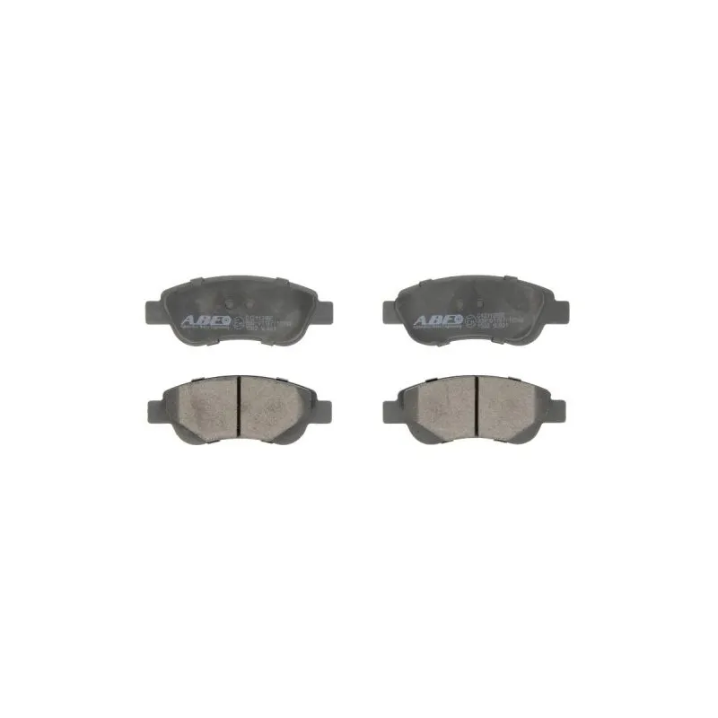 Jeu de 4 plaquettes de frein avant ABE C12112ABE