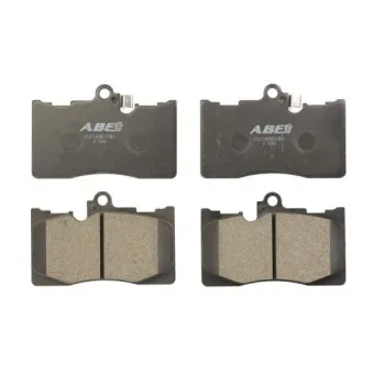 Jeu de 4 plaquettes de frein avant ABE