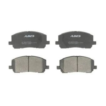 Jeu de 4 plaquettes de frein avant ABE C12119ABE