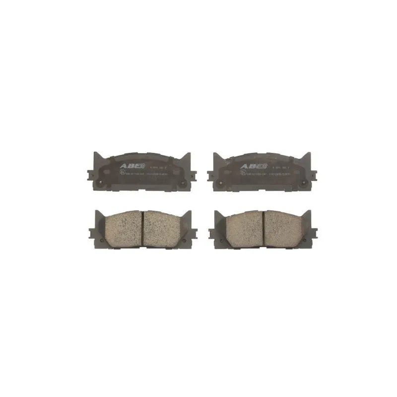 Jeu de 4 plaquettes de frein avant ABE C12120ABE