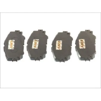 Jeu de 4 plaquettes de frein avant ABE C12122ABE