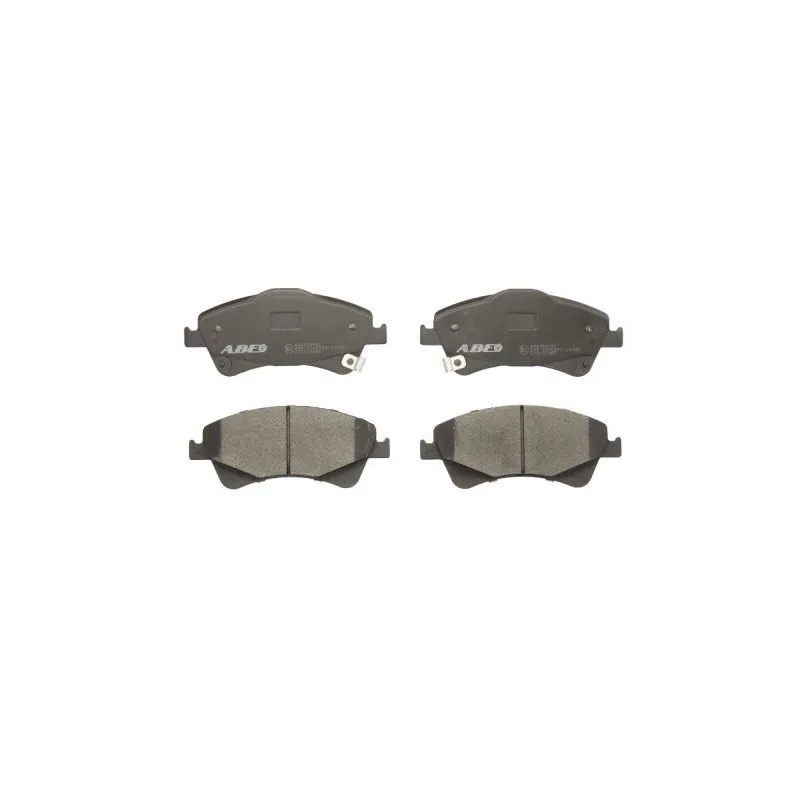 Jeu de 4 plaquettes de frein avant ABE C12123ABE
