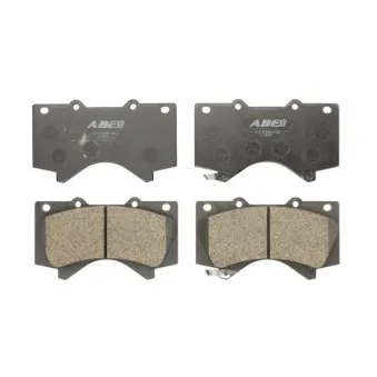 Jeu de 4 plaquettes de frein avant ABE C12129ABE