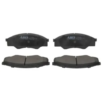 Jeu de 4 plaquettes de frein avant ABE C12137ABE