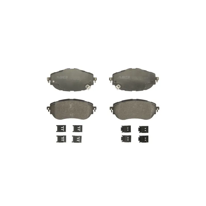 Jeu de 4 plaquettes de frein avant ABE C12139ABE