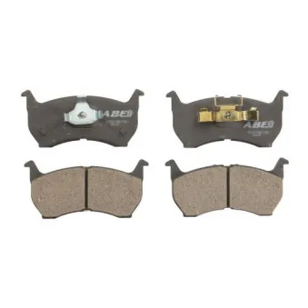 Jeu de 4 plaquettes de frein avant ABE C13001ABE
