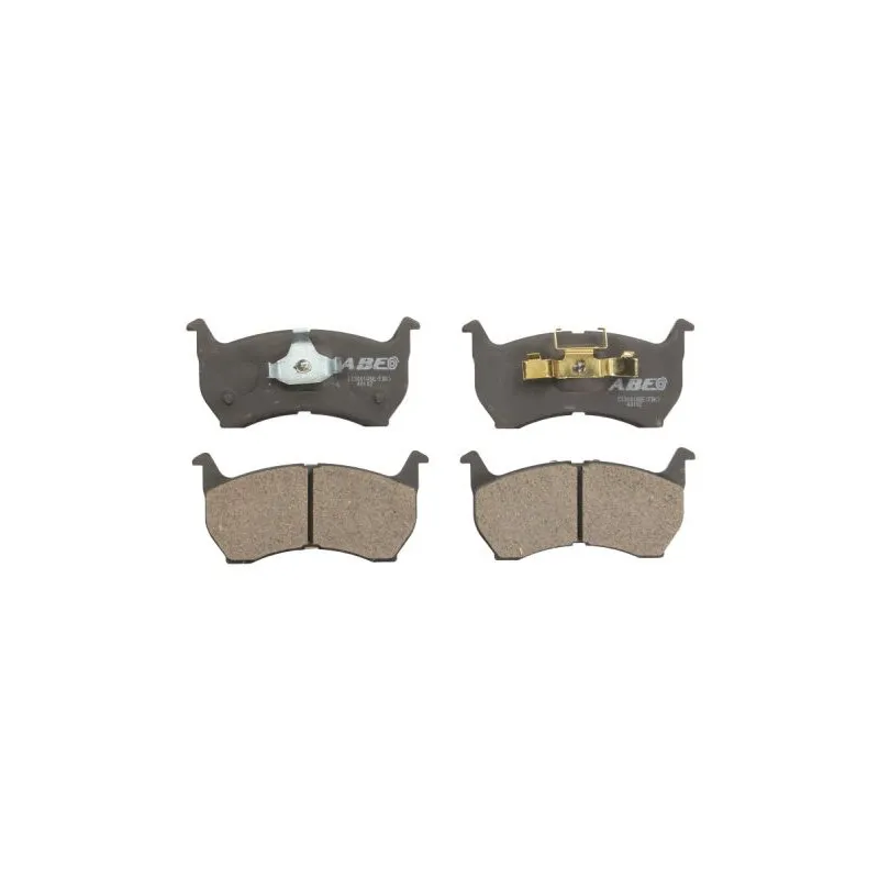 Jeu de 4 plaquettes de frein avant ABE C13001ABE