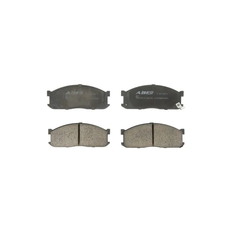 Jeu de 4 plaquettes de frein avant ABE C13025ABE