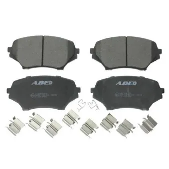 Jeu de 4 plaquettes de frein avant ABE C13059ABE