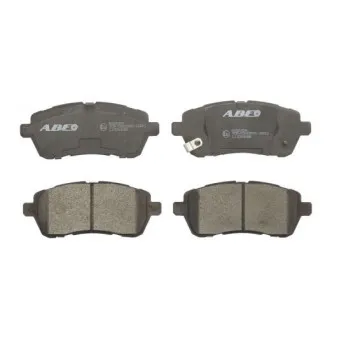 Jeu de 4 plaquettes de frein avant ABE C13063ABE