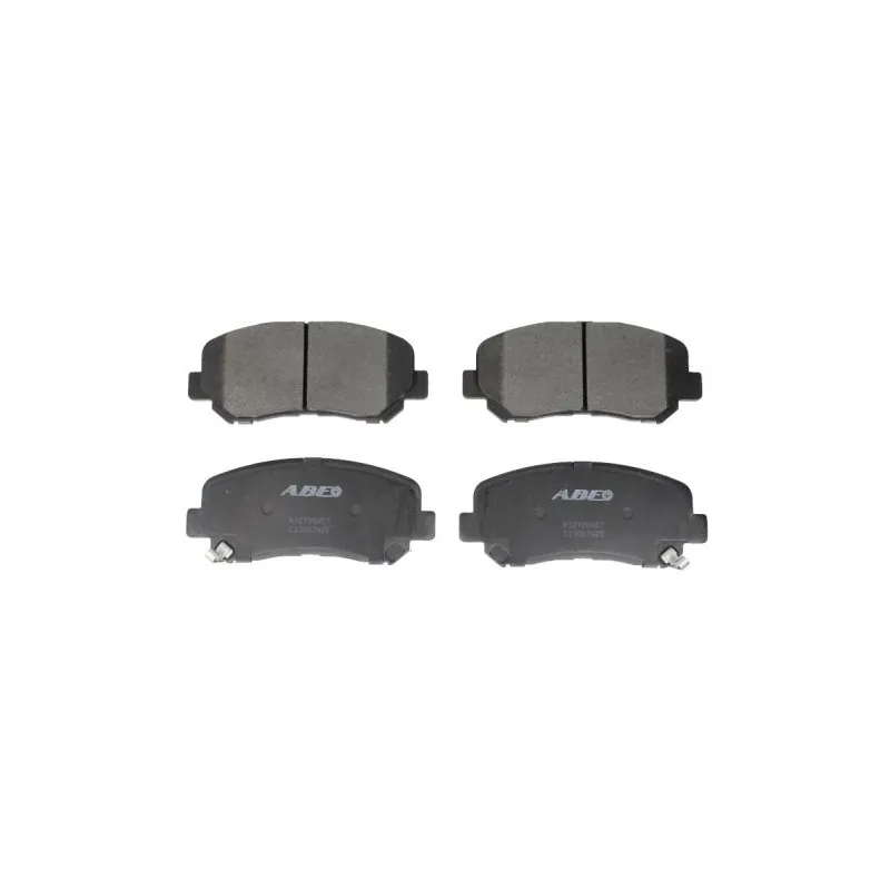 Jeu de 4 plaquettes de frein avant ABE C13067ABE