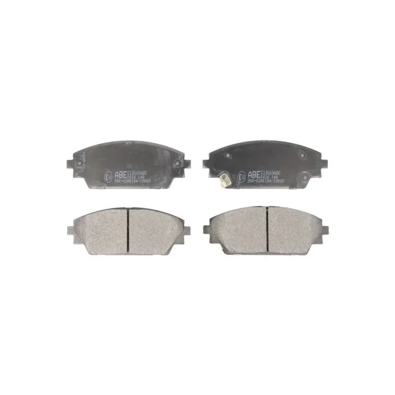 Jeu de 4 plaquettes de frein avant ABE C13069ABE