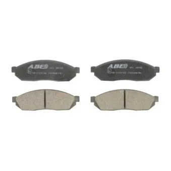 Jeu de 4 plaquettes de frein avant ABE C14004ABE