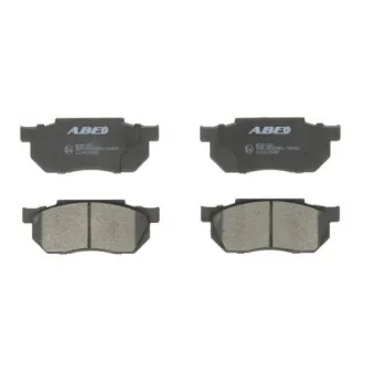 Jeu de 4 plaquettes de frein avant ABE C14019ABE
