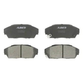 Jeu de 4 plaquettes de frein avant ABE C14026ABE
