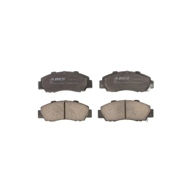 Jeu de 4 plaquettes de frein avant ABE C14032ABE