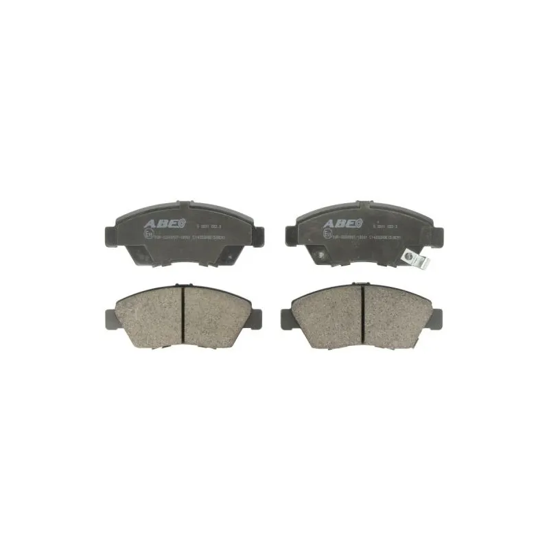 Jeu de 4 plaquettes de frein avant ABE C14033ABE