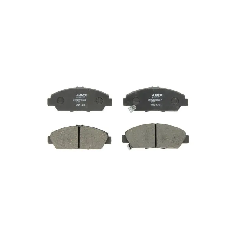 Jeu de 4 plaquettes de frein avant ABE C14037ABE