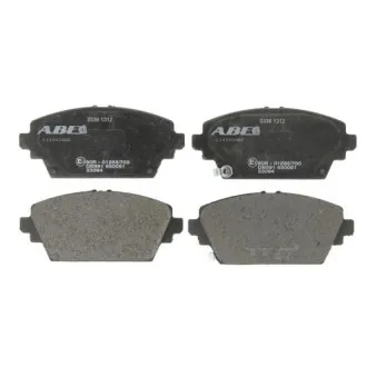 Jeu de 4 plaquettes de frein avant ABE C14042ABE