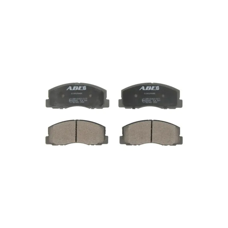 Jeu de 4 plaquettes de frein avant ABE C15025ABE