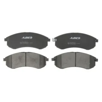 Jeu de 4 plaquettes de frein avant ABE C15042ABE