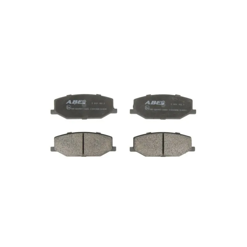 Jeu de 4 plaquettes de frein avant ABE C18003ABE