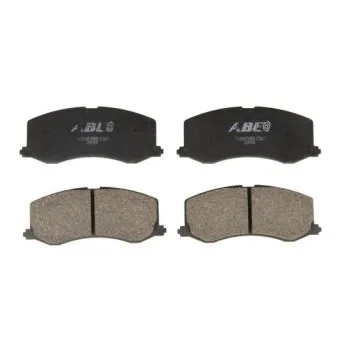 Jeu de 4 plaquettes de frein avant ABE C18007ABE