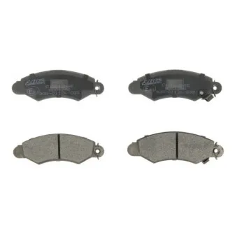 Jeu de 4 plaquettes de frein avant ABE C18012ABE