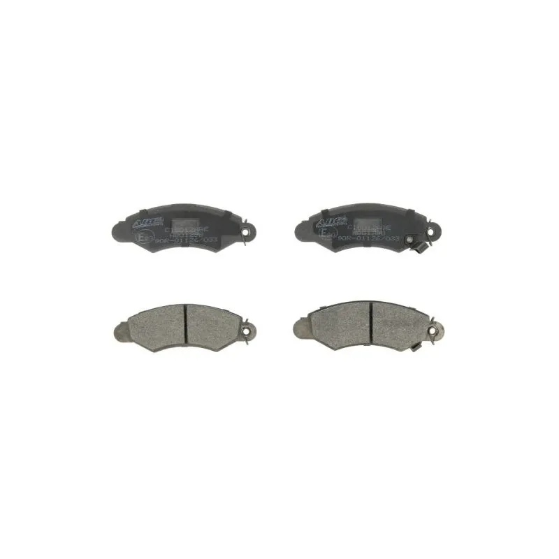 Jeu de 4 plaquettes de frein avant ABE C18012ABE