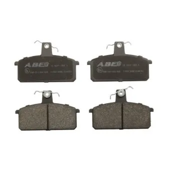 Jeu de 4 plaquettes de frein avant ABE C18013ABE