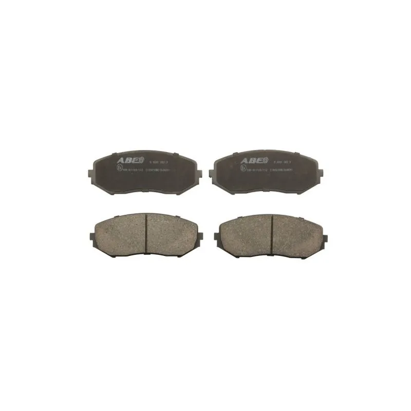 Jeu de 4 plaquettes de frein avant ABE C18021ABE