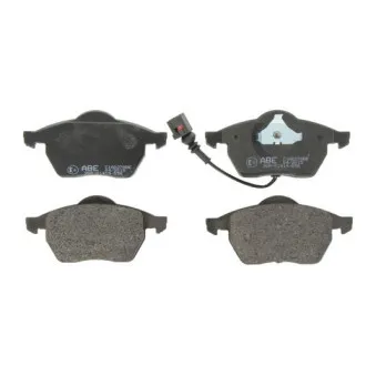 Jeu de 4 plaquettes de frein avant ABE C1A027ABE