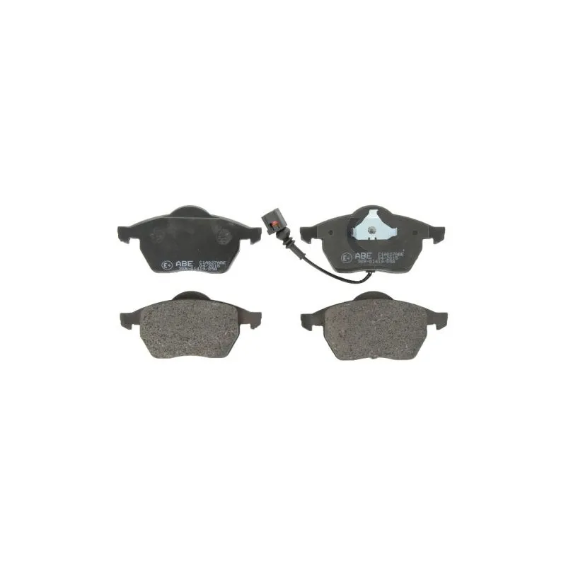 Jeu de 4 plaquettes de frein avant ABE C1A027ABE