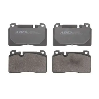 Jeu de 4 plaquettes de frein avant ABE C1A055ABE
