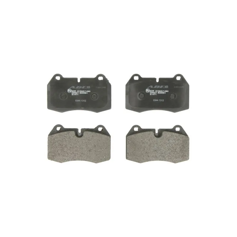 Jeu de 4 plaquettes de frein avant ABE C1B012ABE