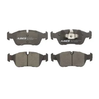 Jeu de 4 plaquettes de frein avant ABE C1B022ABE