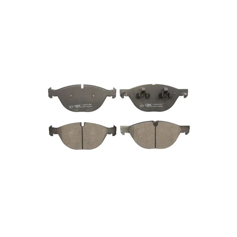 Jeu de 4 plaquettes de frein avant ABE C1B027ABE