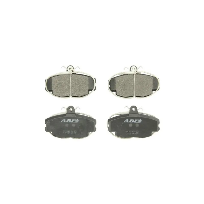 Jeu de 4 plaquettes de frein avant ABE C1C001ABE