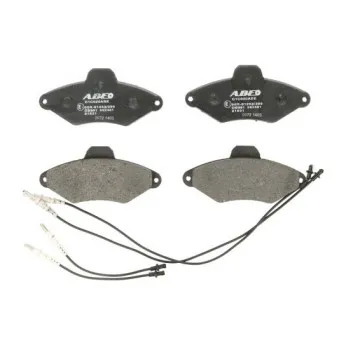 Jeu de 4 plaquettes de frein avant ABE C1C020ABE