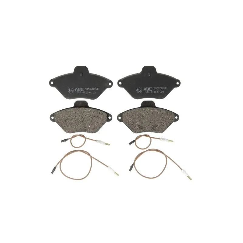 Jeu de 4 plaquettes de frein avant ABE C1C021ABE